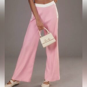 ANTHROPOLOGIE MAUVE LINEN SIDE BUTTON PANTS - 4P